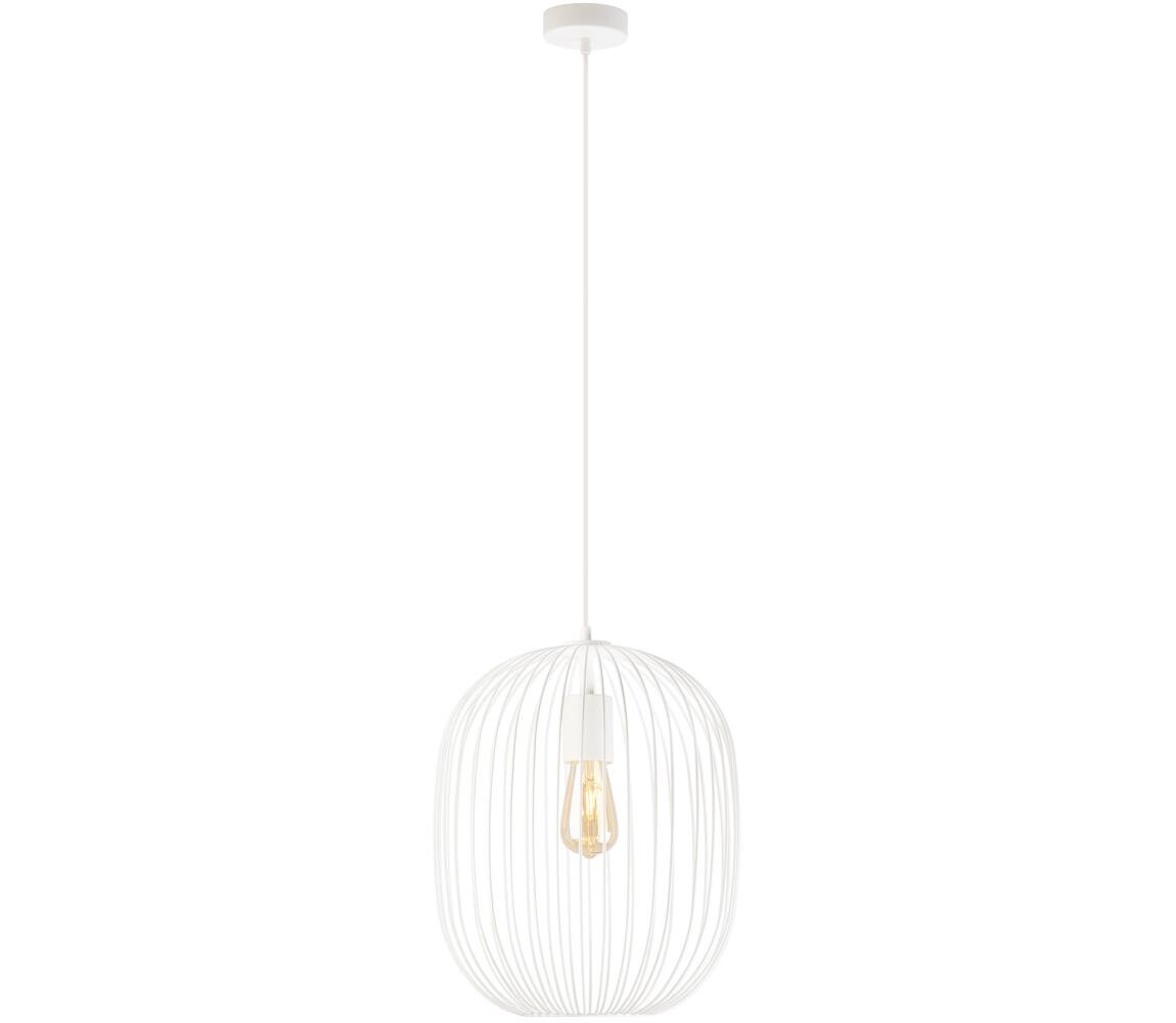 Lustr na lanku OVELLA 1xE27/15W/230V pr. 34 cm krémová W-KM 1368/1 SAND