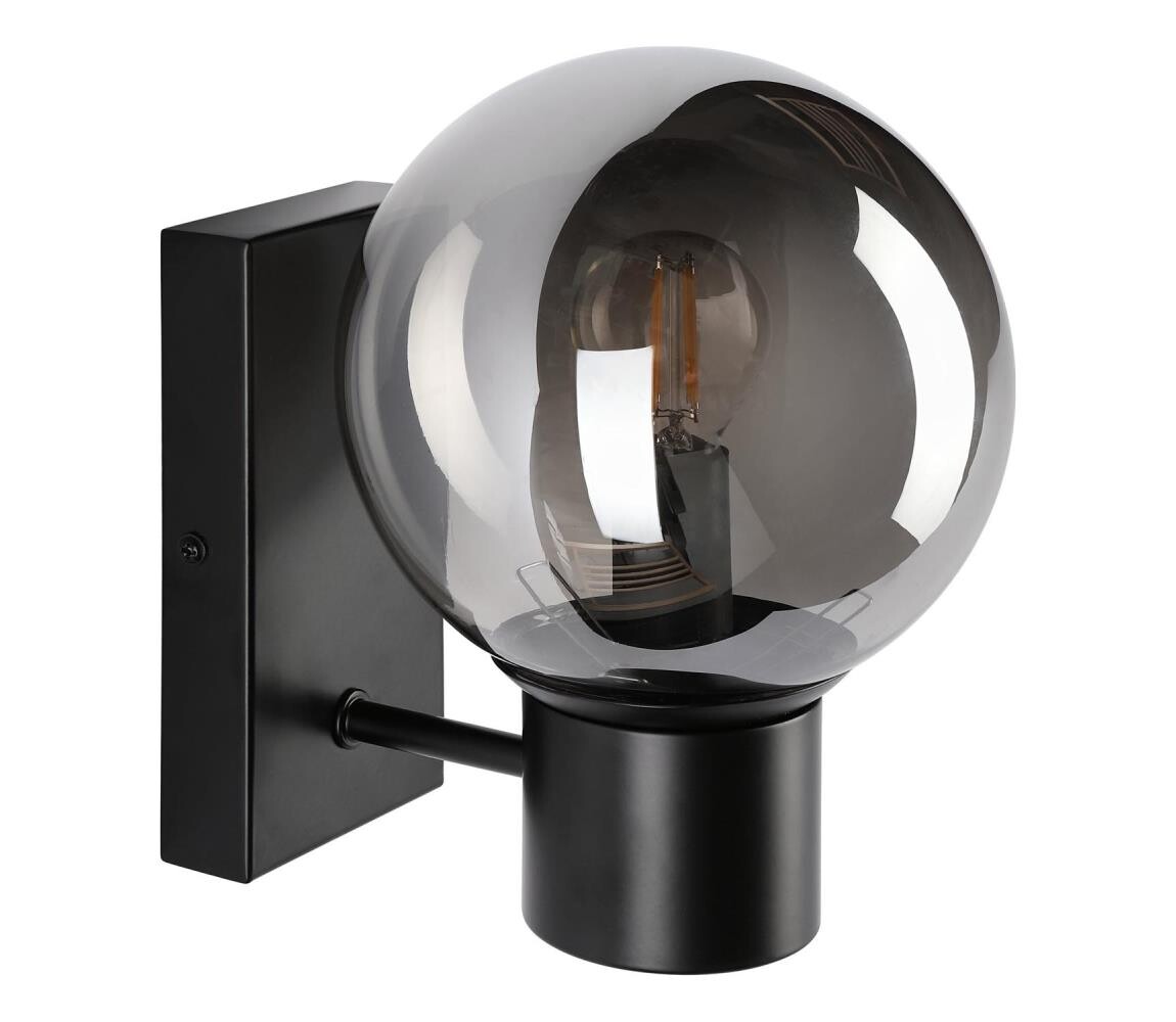 Nástěnná lampa SFERIO 1xE14/5W/230V černá/kouřová černá KM-1.298/CZARNY/SMOKY