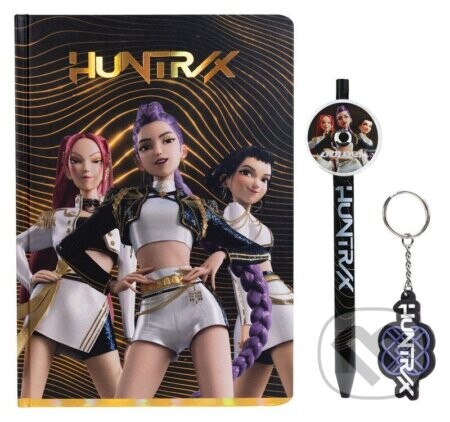 K-pop Demon Hunters darčekový set (zápisník, pero, kľúčenka - Golden) DPL6 - Trigo