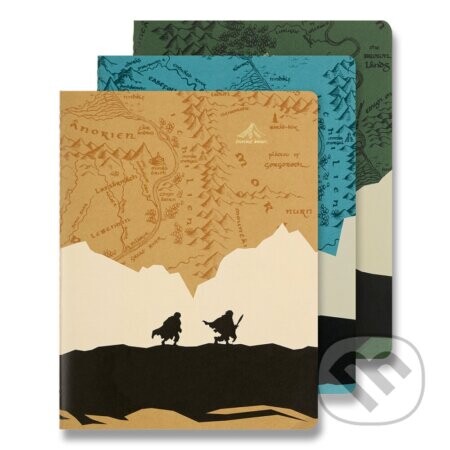 Moleskine - zošity Lord of the Rings (set 3 ks, linajkovaný) - Moleskine
