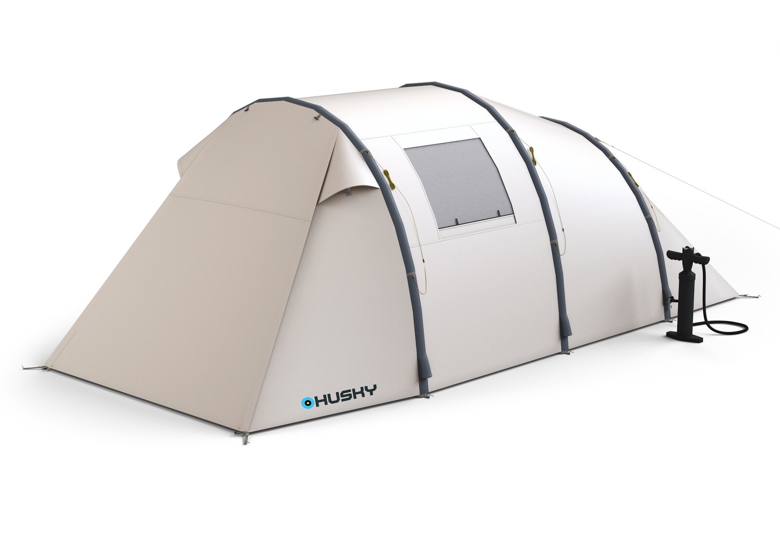 Husky Air Base 4 beige Rodinný nafukovací stan pro 4 osoby