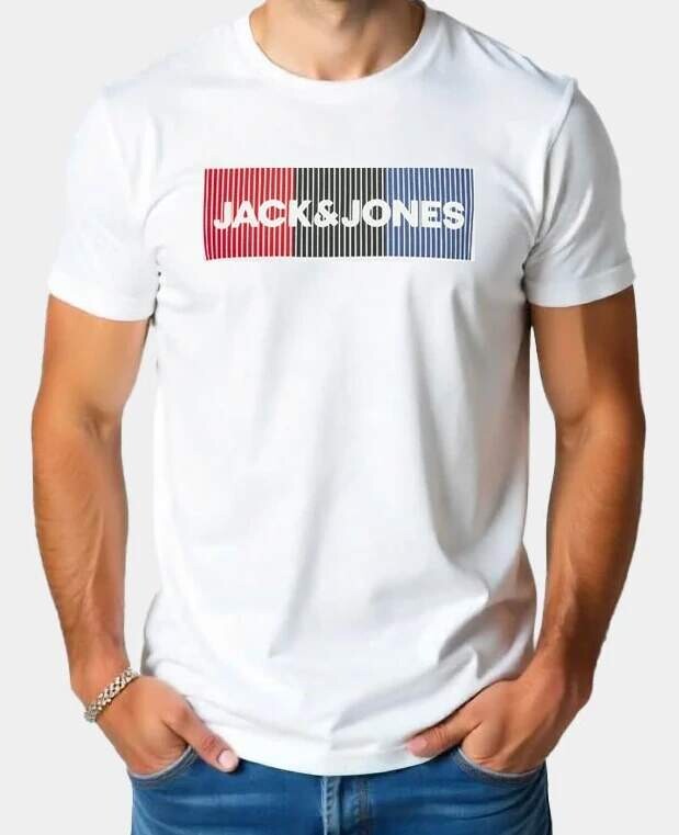 Jack & Jones pánské bílé triko