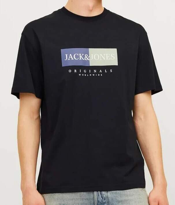 Pánské černé triko Jack & Jones
