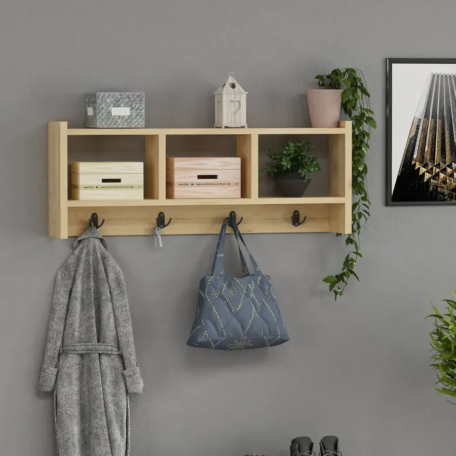 Casarredo Věšák s policí HALAM - dub