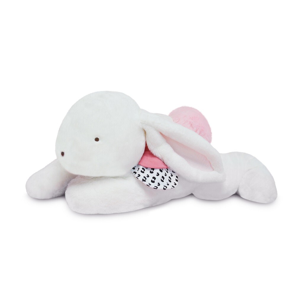 Doudou et Compagnie Paris Doudou Plyšový králík s růžovou bambulkou 65 cm