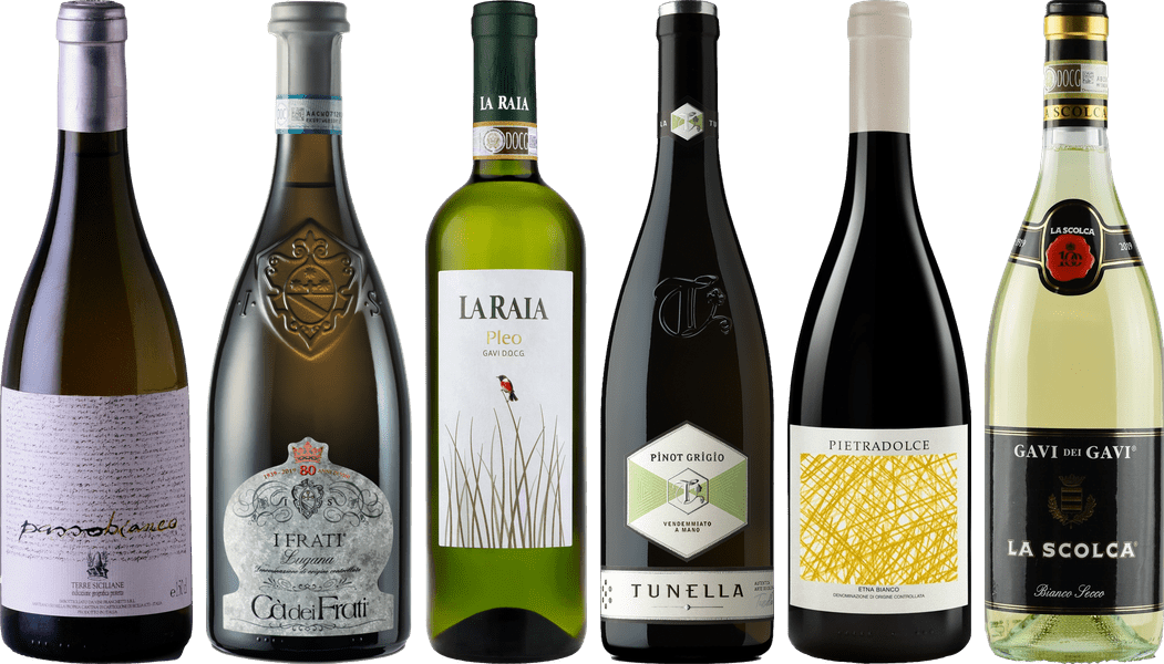 Italské bílé víno Premium Degustační Balíček