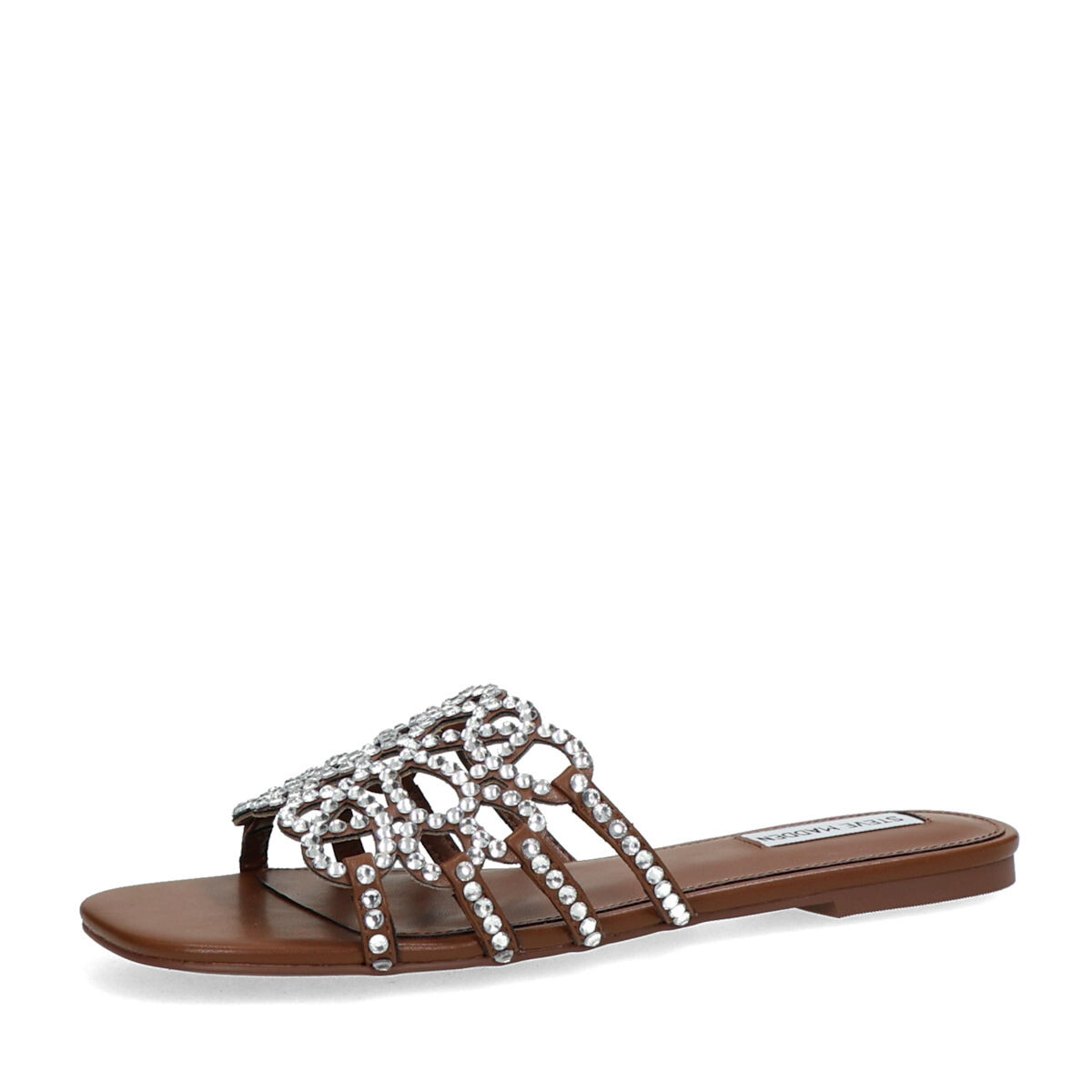 Steve Madden dámské stylové pantofle - koňakové - 36