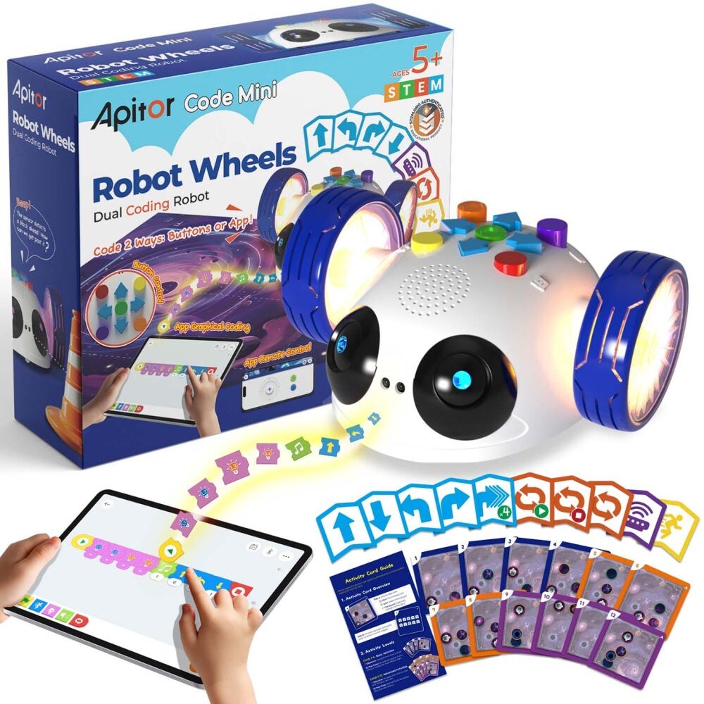 Apitor Robot Wheels - Robot s duálním kódováním