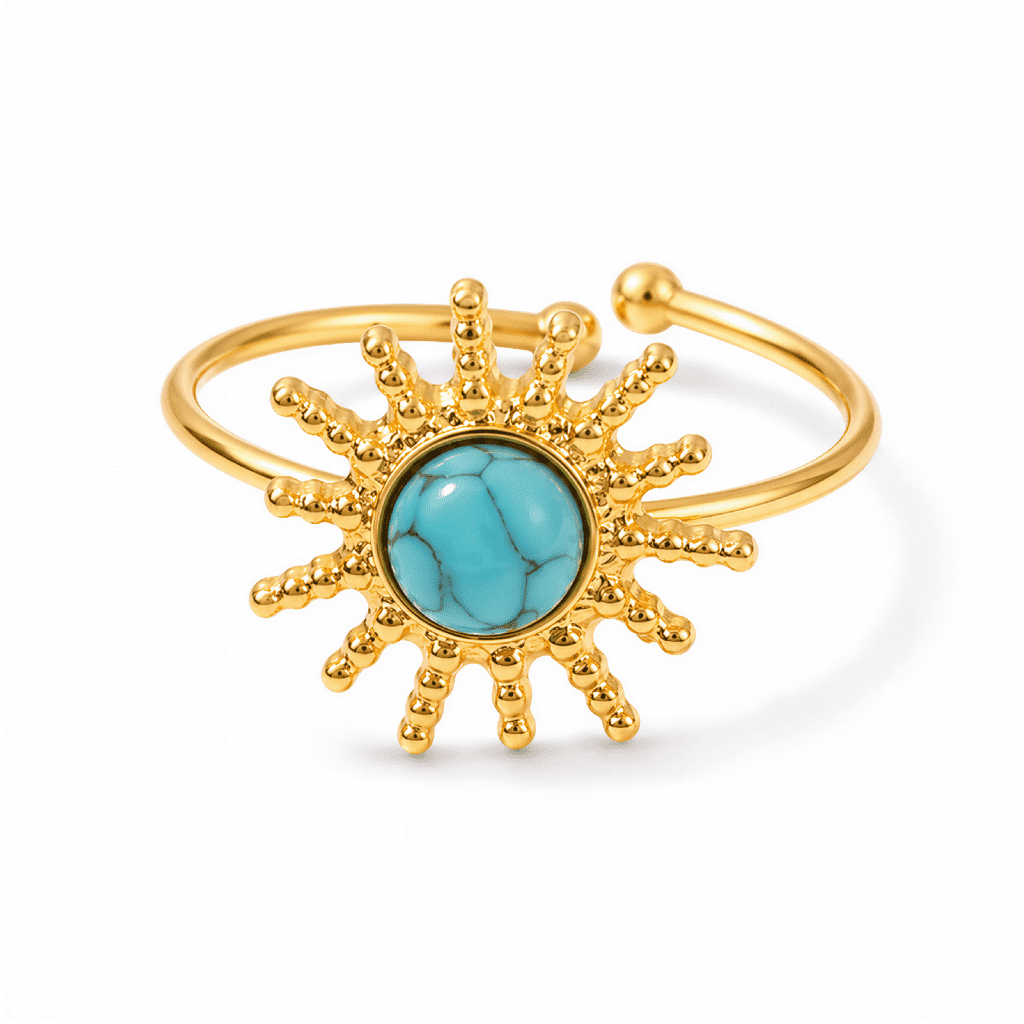 ELENYS Bold– pozlacený prsten 18K žluté zlato Velikost: Nastavitelná (52-56 mm)