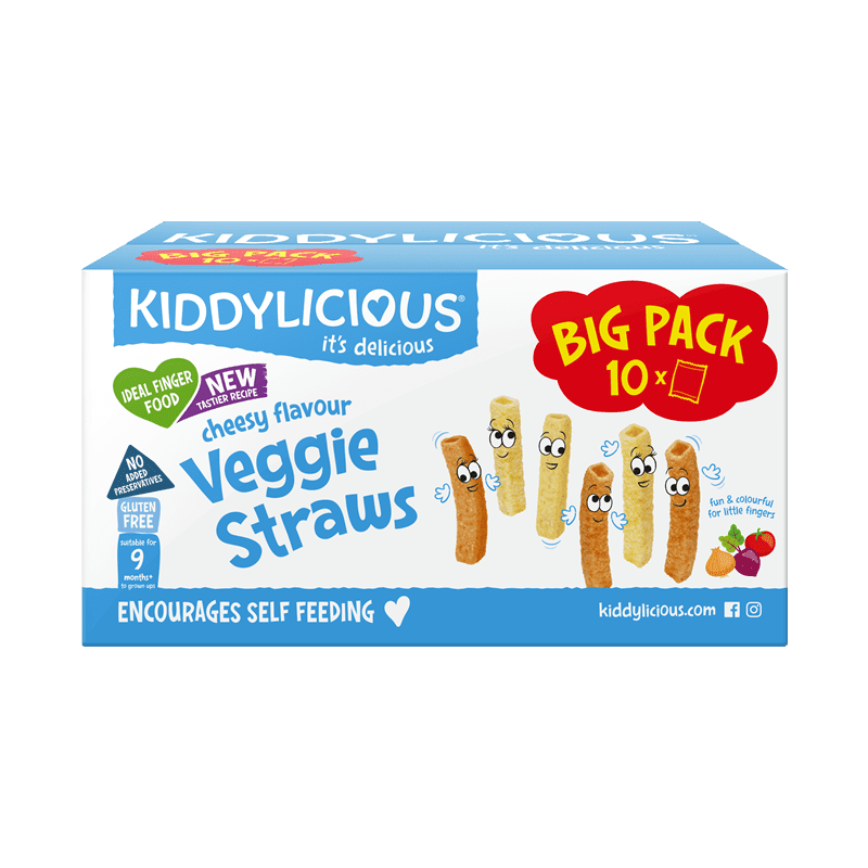 KIDDYLICIOUS Tyčinky zeleninové se sýrovou příchutí box 10 x 12 g