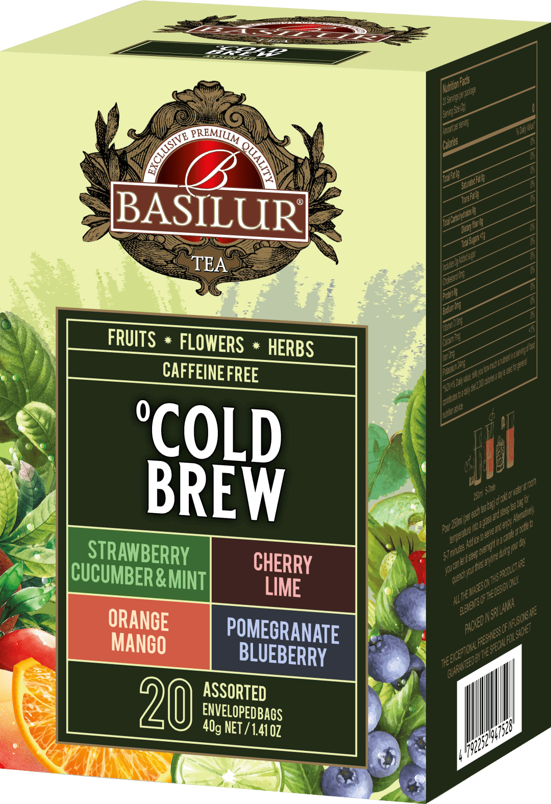 BASILUR Cold Brew Assorted přebal 20 x 2 g