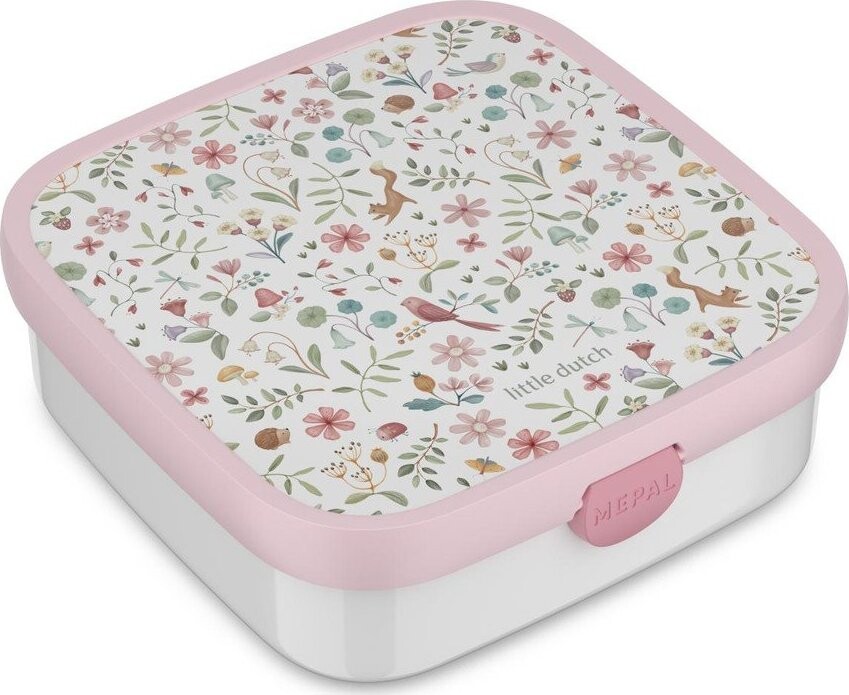 Bílý/růžový plastový dětský svačinový box Fairy Wonders – Mepal