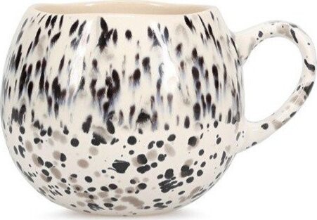 Černobílý kameninový hrnek 460 ml Muggies – Salt&Pepper