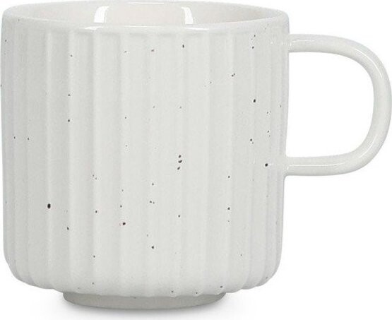 Bílý šálek z kostního porcelánu 205 ml Ora Gloss – Salt&Pepper
