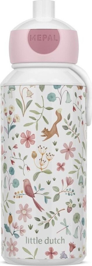 Bílá/růžová plastová dětská lahev 400 ml Fairy Wonders – Mepal