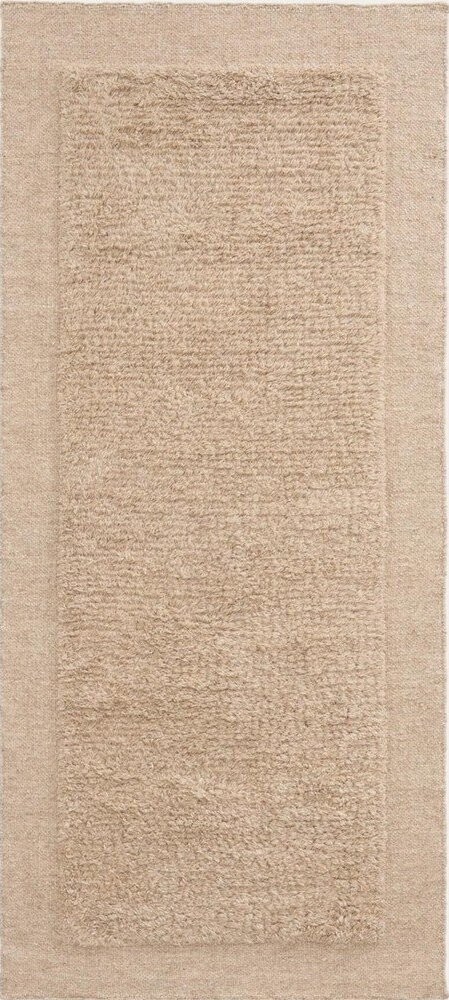 Béžový ručně tkaný vlněný běhoun 80x200 cm Marely – Kave Home