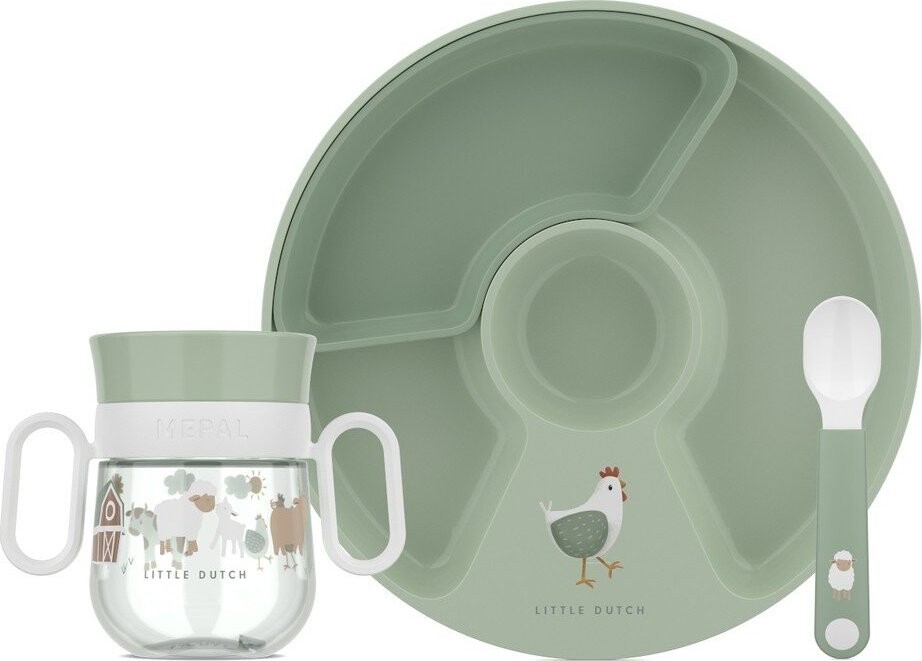 Plastová dětská jídelní sada 3 ks Little Farm – Mepal