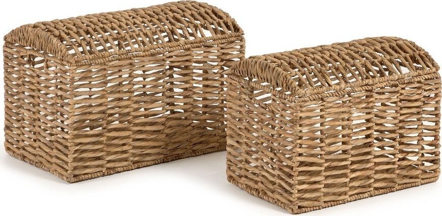Košíky v sadě 2 ks z vodního hyacintu 60x37x40 cm Xuliana – Kave Home