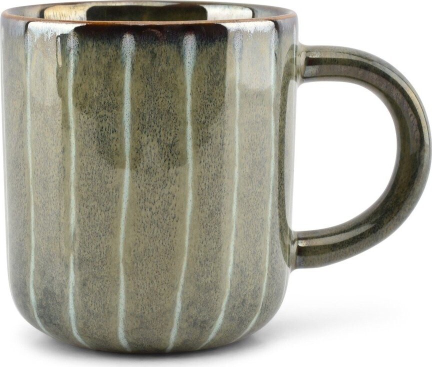 Tmavě zelený kameninový hrnek 500 ml Muggies – Salt&Pepper