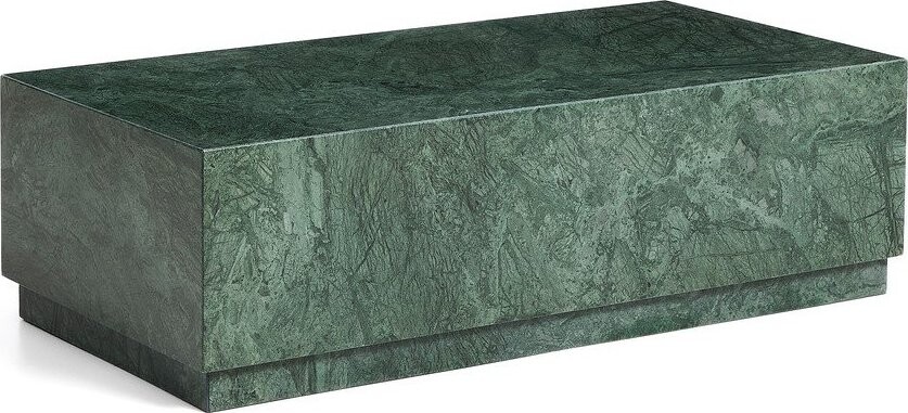 Zelený mramorový konferenční stolek 50x100 cm Sorein – Kave Home