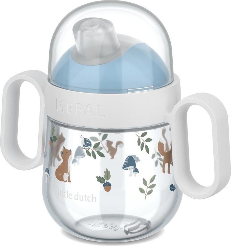 Světle modrý plastový dětský hrnek 200 ml Forest Friends – Mepal