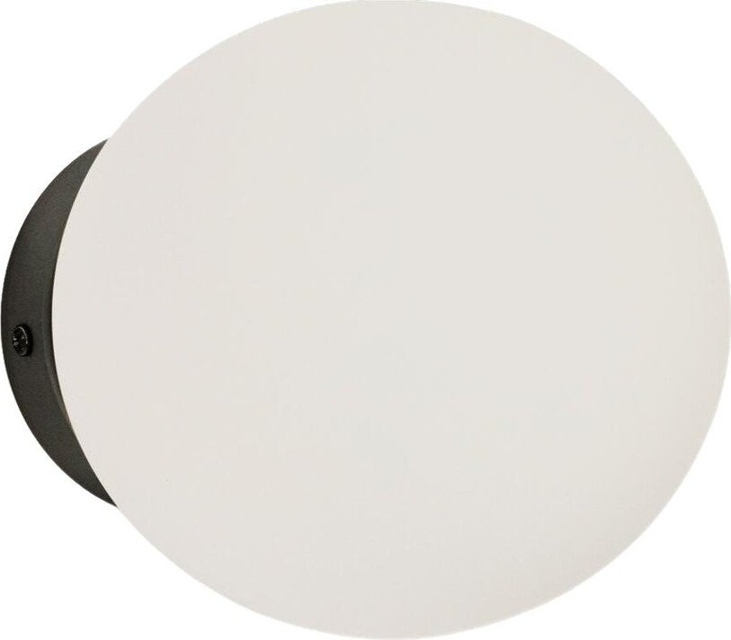 Bílé/černé kovové nástěnné svítidlo ø 15 cm Brisia – Kave Home