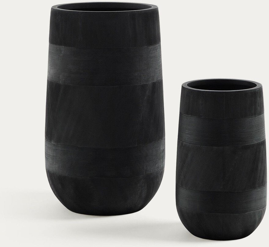 Obaly na květináče v sadě z cementu ø 45 cm Tival – Kave Home