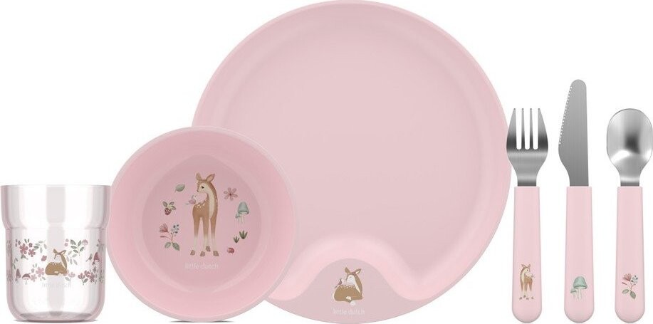 Plastová dětská jídelní sada 6 ks Fairy Garden – Mepal