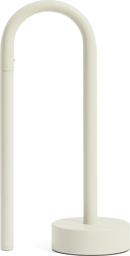 Slonovinová kovová LED stolní lampa (výška 30 cm) Bow – Kave Home