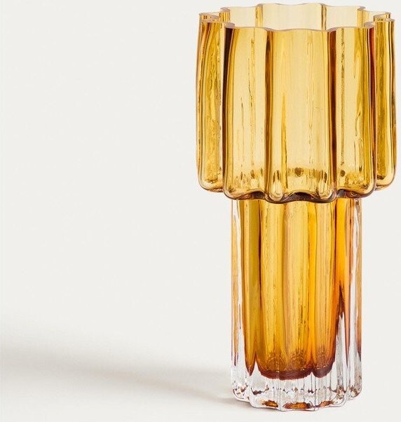 Oranžová skleněná váza (výška 30 cm) Cristila – Kave Home