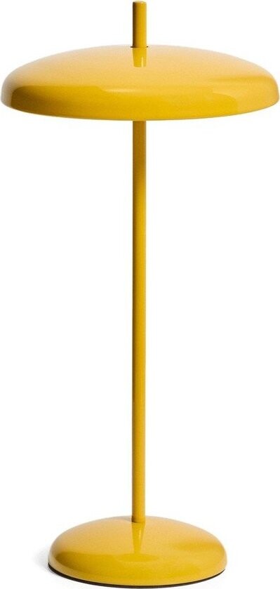 Žlutá LED stmívatelná stolní lampa s kovovým stínidlem (výška 35 cm) Porte – Kave Home