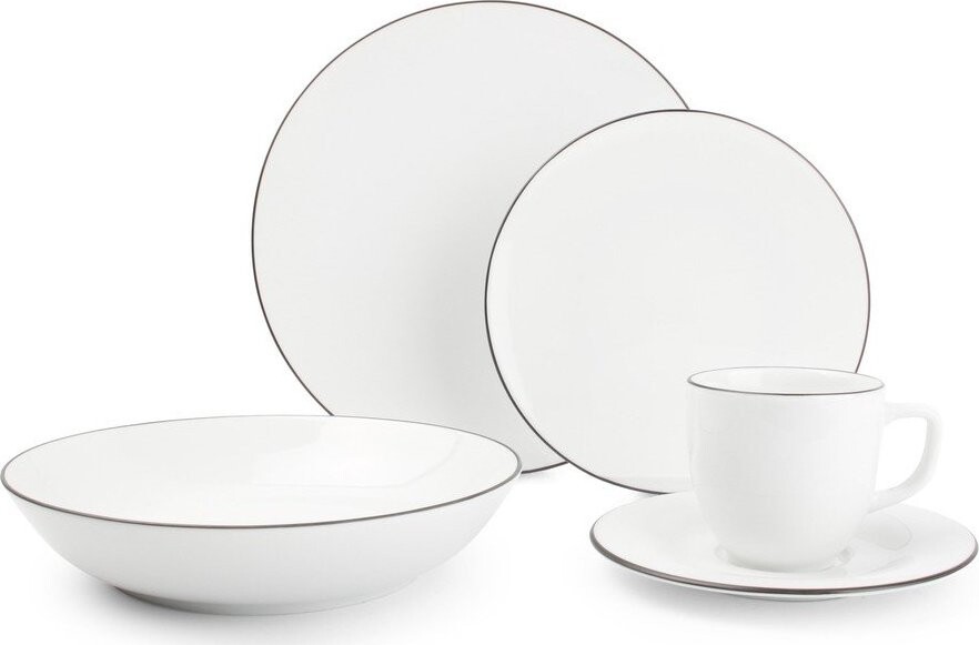 Porcelánová jídelní sada 20 ks pro 4 osoby Puro – Salt&Pepper
