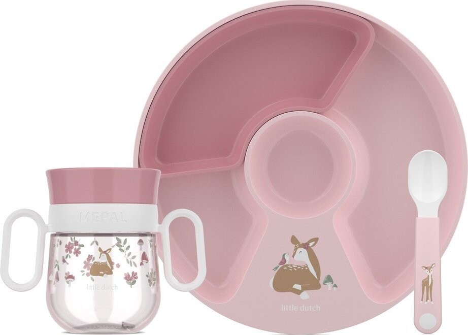 Plastová dětská jídelní sada 3 ks Fairy Garden – Mepal