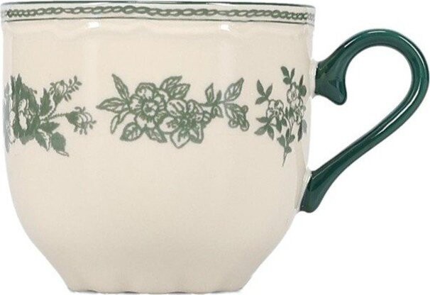Zelený/slonovinový porcelánový šálek 215 ml Cyril – S|P Collection