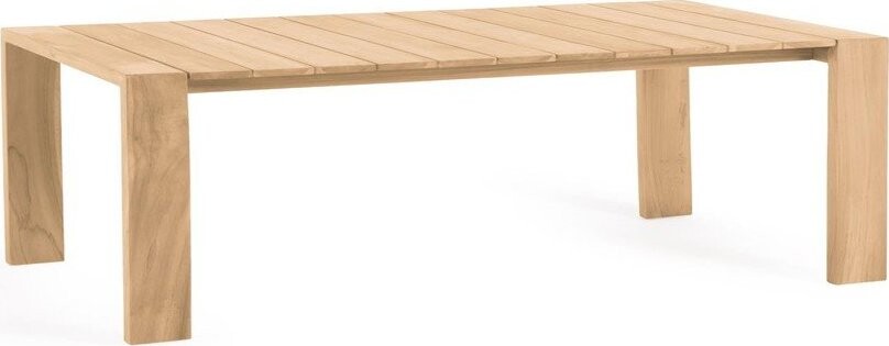 Zahradní jídelní stůl z teakového dřeva 110x240 cm Victoire – Kave Home