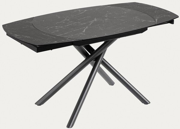 Rozkládací jídelní stůl s přídavnou deskou s keramickou deskou 100x130 cm Yodalia – Kave Home