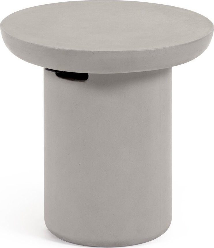 Betonový kulatý zahradní stolek ø 50 cm Taimi – Kave Home