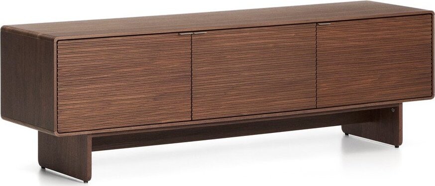 TV stolek v dekoru ořechu v tmavě přírodní barvě 150x46x40 cm Norlen – Kave Home
