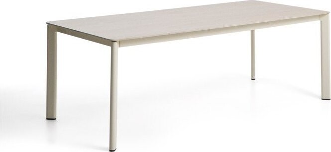 Zahradní jídelní stůl s deskou z kamene 100x220 cm Anafi – Kave Home