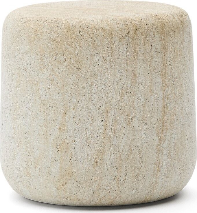 Betonový kulatý zahradní stolek ø 60 cm Drasi – Kave Home