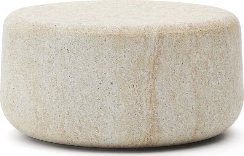 Betonový kulatý zahradní konferenční stolek ø 90 cm Drasi – Kave Home
