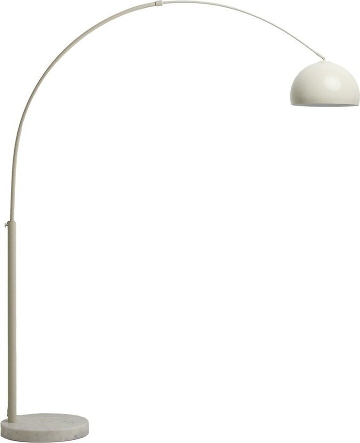Bílá stojací lampa s kovovým stínidlem (výška 160 cm) Madali – Kave Home