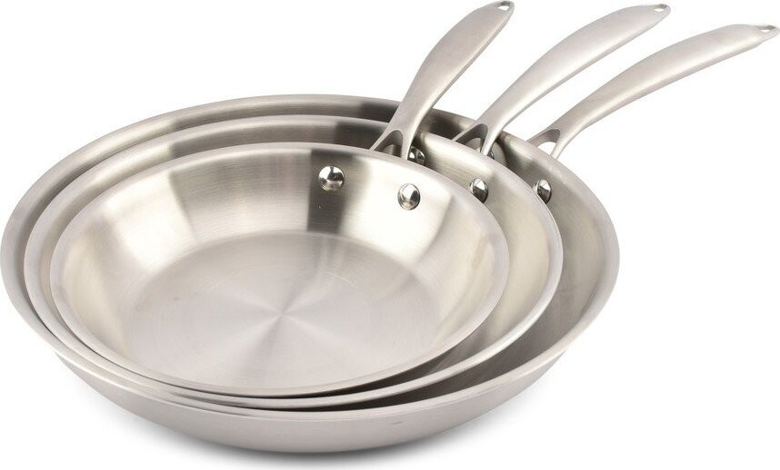 Nerezové pánve v sadě 3 ks ø 29,5 cm Blaze – Salt&Pepper