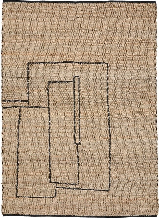 Oboustranný/ručně tkaný jutový koberec v přírodní barvě 160x230 cm Velira – Kave Home