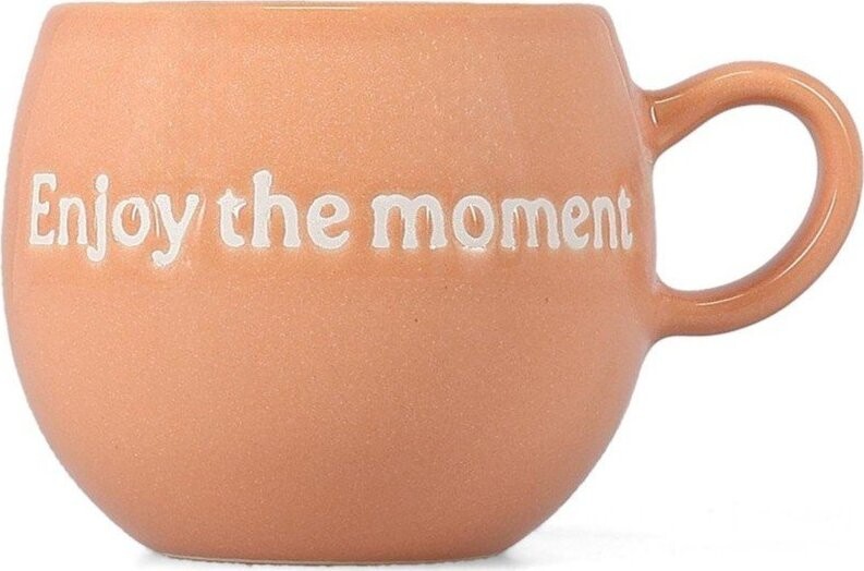 Růžový kameninový hrnek 420 ml Muggies – Salt&Pepper