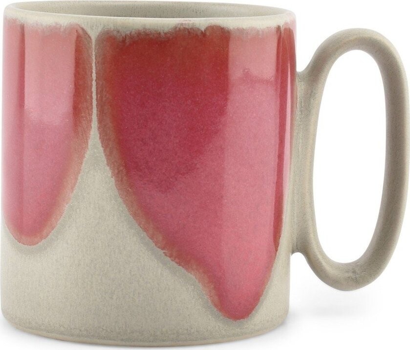 Růžový/šedý kameninový hrnek 390 ml Paint – Salt&Pepper