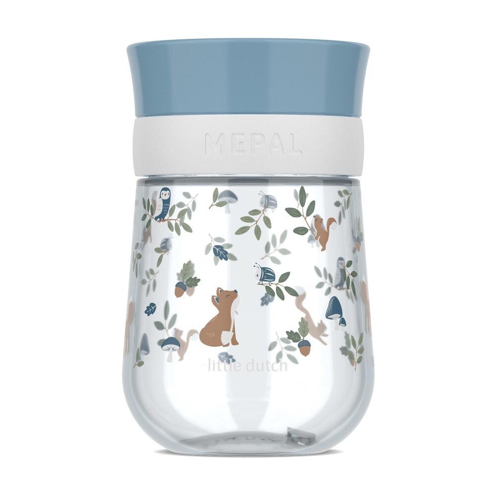 Světle modrý plastový dětský hrnek 300 ml Forest Friends – Mepal