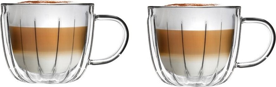 Skleněné šálky v sadě 2 ks na cappuccino 350 ml Tulip – Vialli Design