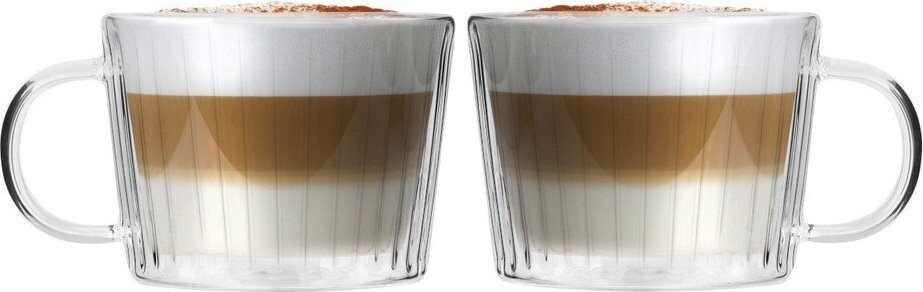 Skleněné šálky v sadě 2 ks na cappuccino 250 ml Livio Duo – Vialli Design