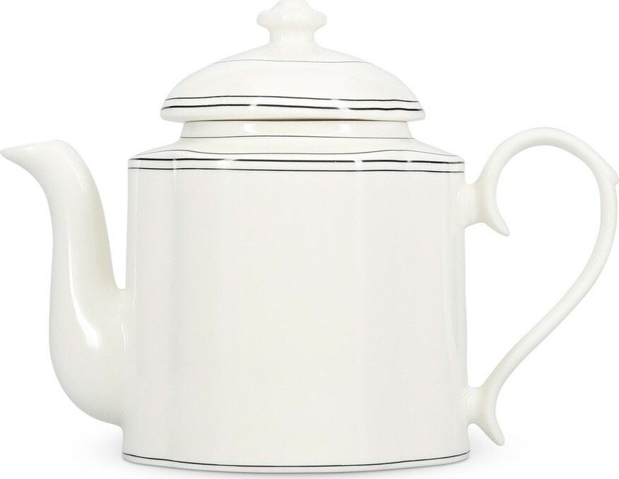 Bílá konvice na čaj z kostního porcelánu 1,3 l Odette – S|P Collection